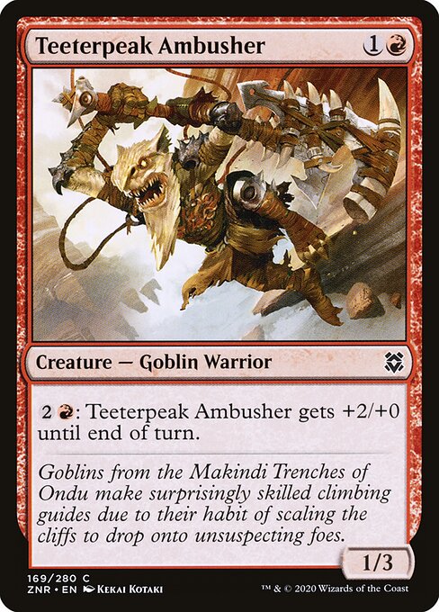 Teeterpeak Ambusher - Zendikar Rising - 169