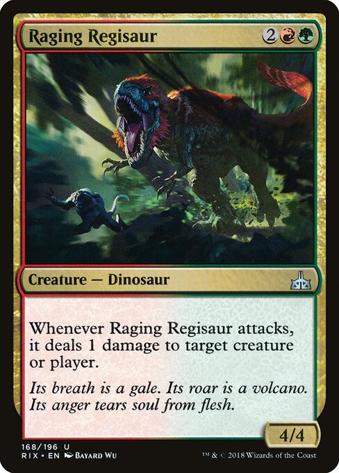 Raging Regisaur - Rivals of Ixalan - 168