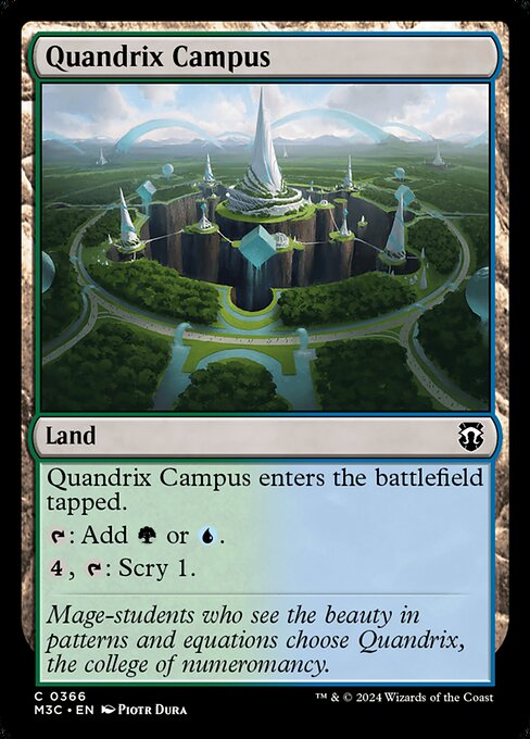 Quandrix Campus - Modern Horizons 3 Commander - 366