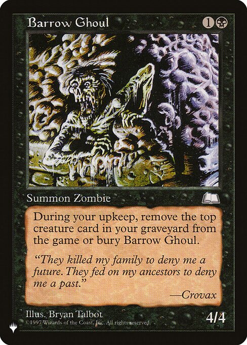 Barrow Ghoul - The List - WTH-61