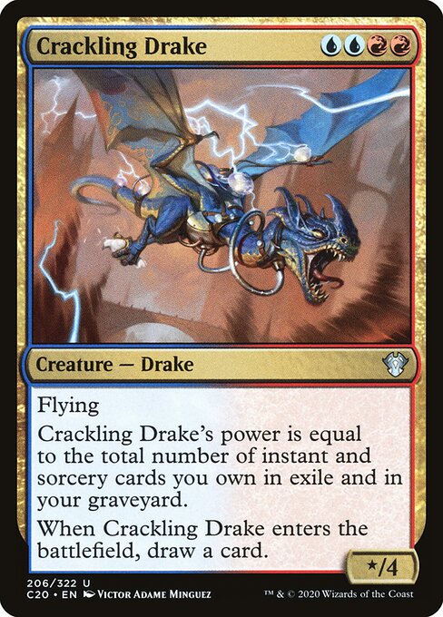 Crackling Drake - Commander 2020 - 206
