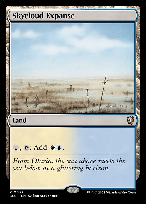 Skycloud Expanse - Bloomburrow Commander - 332