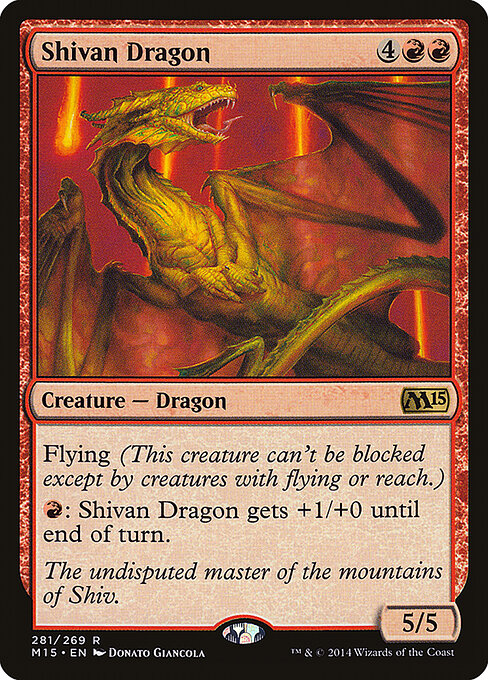 Shivan Dragon - Magic 2015 - 281