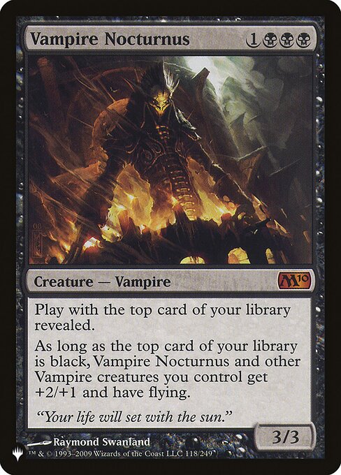 Vampire Nocturnus - The List - M10-118