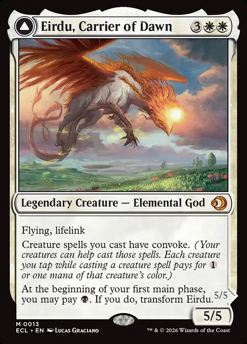 Eirdu, Carrier of Dawn // Isilu, Carrier of Twilight - Lorwyn Eclipsed - 13