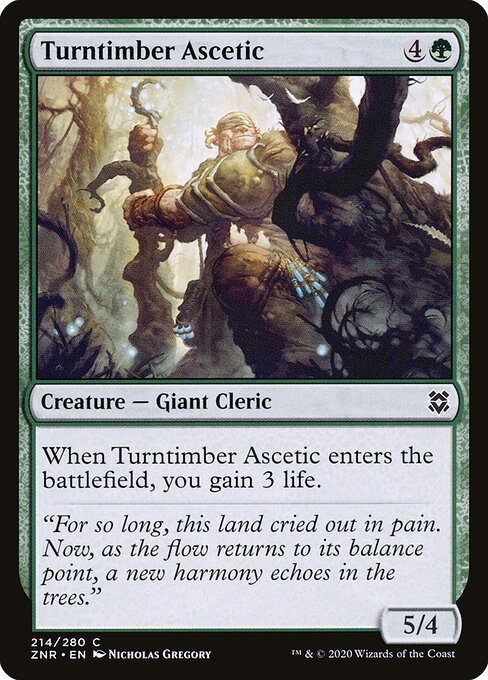 Turntimber Ascetic - Zendikar Rising - 214