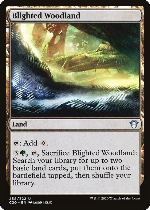 Blighted Woodland - Commander 2020 - 258