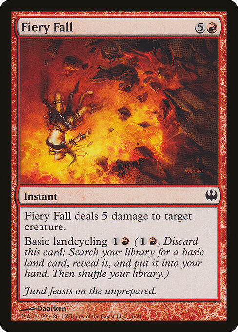 Fiery Fall - Duel Decks: Knights vs. Dragons - 76