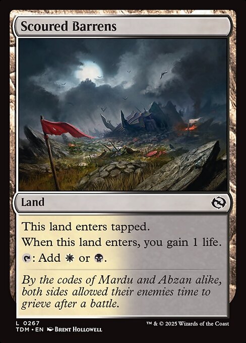 Scoured Barrens - Tarkir: Dragonstorm - 267