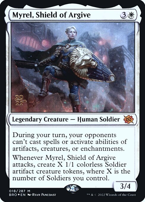 Myrel, Shield of Argive - The Brothers' War Promos - 18s