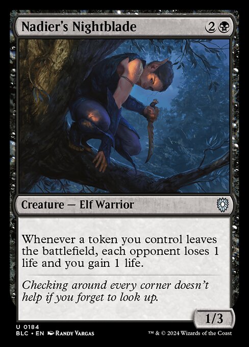 Nadier's Nightblade - Bloomburrow Commander - 184