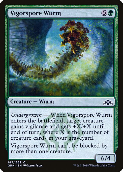 Vigorspore Wurm - Guilds of Ravnica - 147