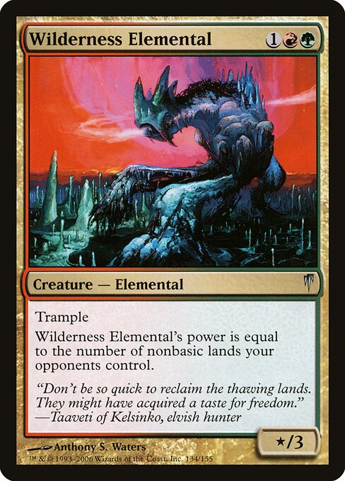 Wilderness Elemental - Coldsnap - 134