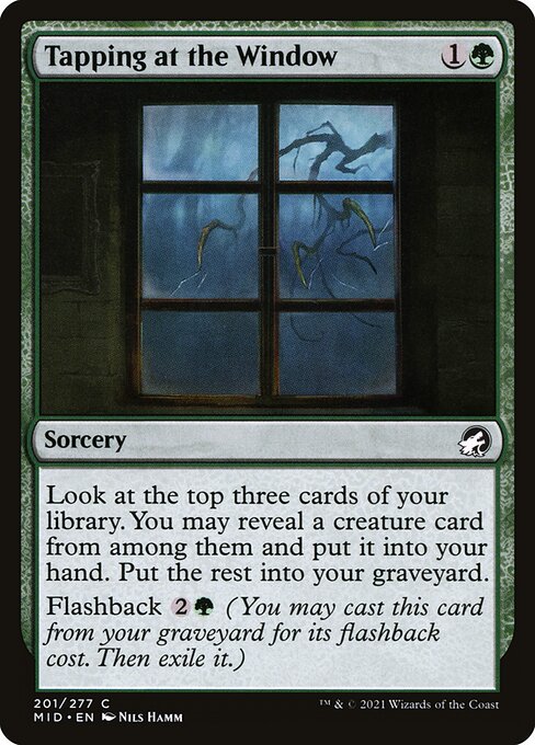 Tapping at the Window - Innistrad: Midnight Hunt - 201