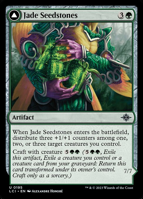 Jade Seedstones // Jadeheart Attendant - The Lost Caverns of Ixalan - 195
