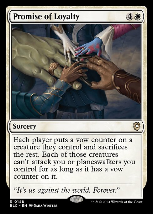 Promise of Loyalty - Bloomburrow Commander - 148