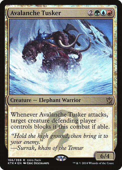 Avalanche Tusker - Khans of Tarkir Promos - 166