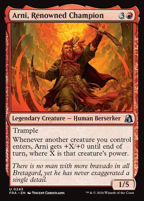Arni, Renowned Champion - Reality Fracture - 243