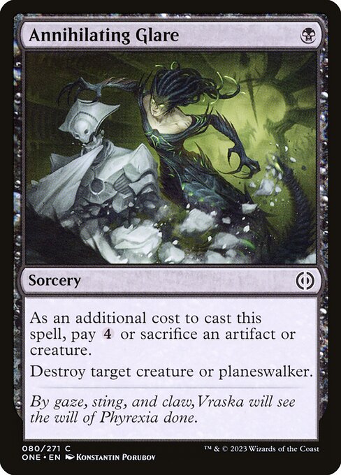 Annihilating Glare - Phyrexia: All Will Be One - 80