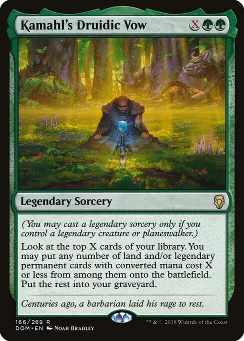 Kamahl's Druidic Vow - Dominaria - 166