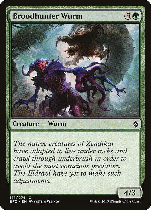 Broodhunter Wurm - Battle for Zendikar - 171