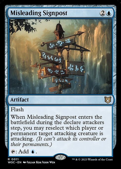 Misleading Signpost - Wilds of Eldraine Commander - 11