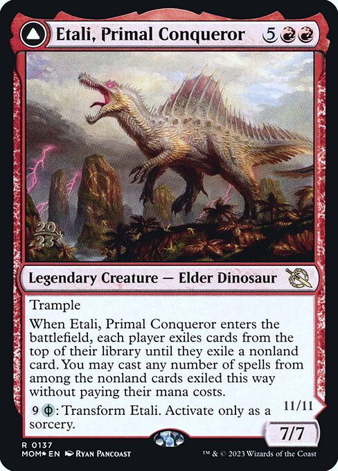 Etali, Primal Conqueror // Etali, Primal Sickness - March of the Machine Promos - 137s