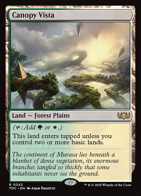 Canopy Vista - Tarkir: Dragonstorm Commander - 343