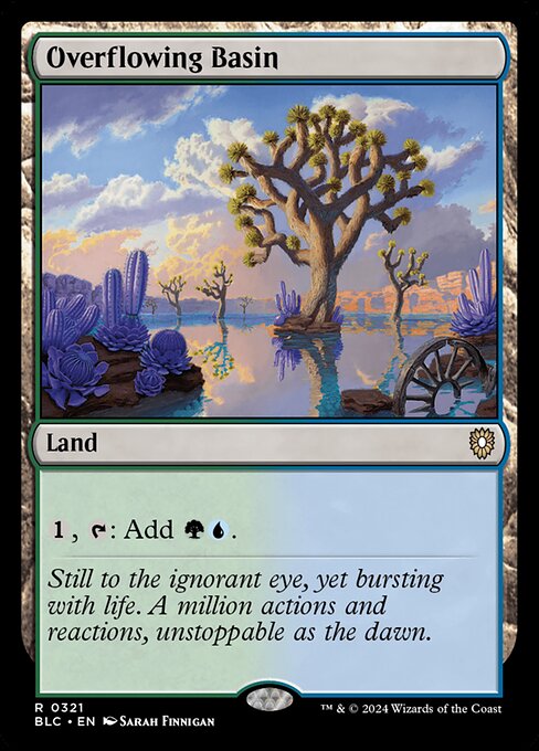 Overflowing Basin - Bloomburrow Commander - 321