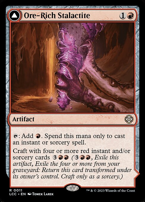 Ore-Rich Stalactite // Cosmium Catalyst - The Lost Caverns of Ixalan Commander - 11