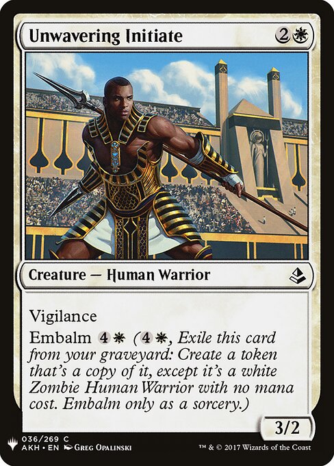 Unwavering Initiate - The List - AKH-36