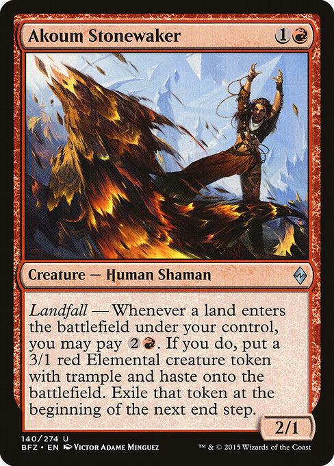 Akoum Stonewaker - Battle for Zendikar - 140