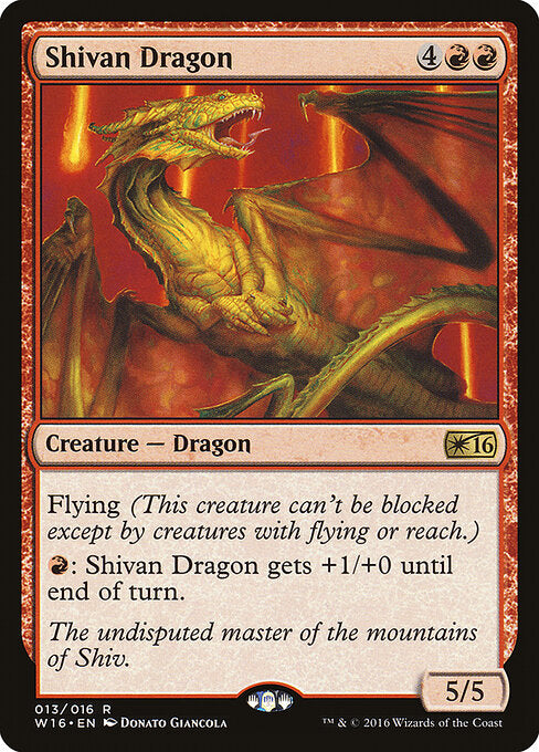 Shivan Dragon - Welcome Deck 2016 - 13
