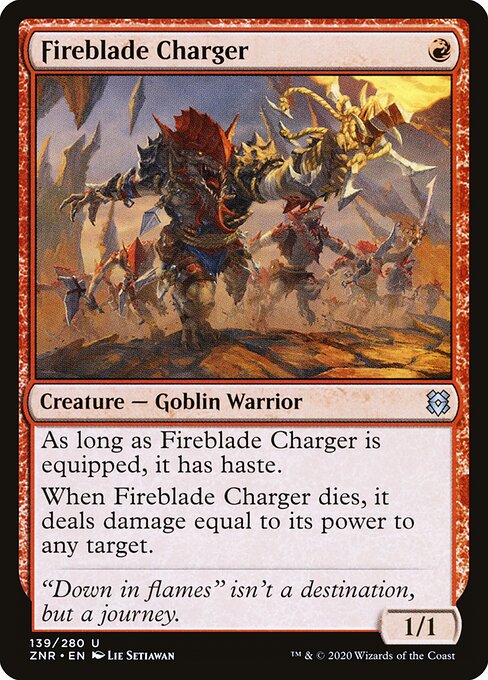 Fireblade Charger - Zendikar Rising - 139