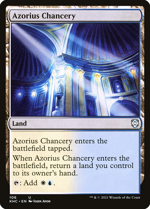 Azorius Chancery - Kaldheim Commander - 106