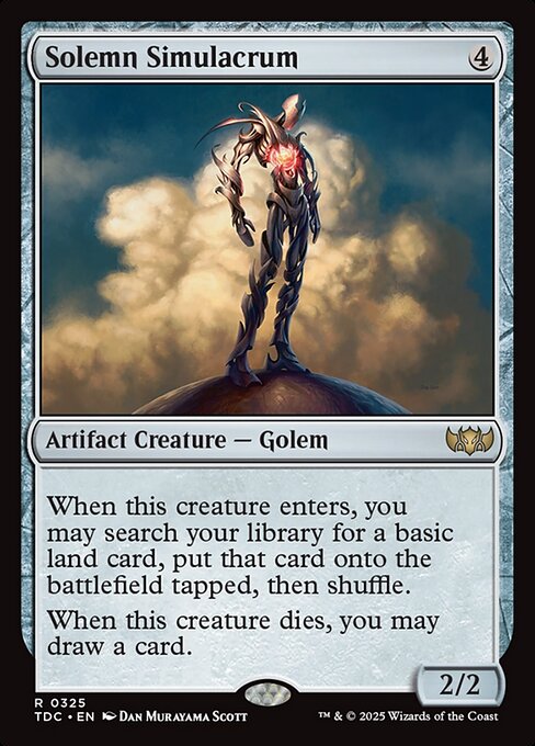 Solemn Simulacrum - Tarkir: Dragonstorm Commander - 325