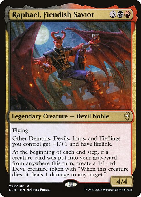 Raphael, Fiendish Savior - Commander Legends: Battle for Baldur's Gate - 292