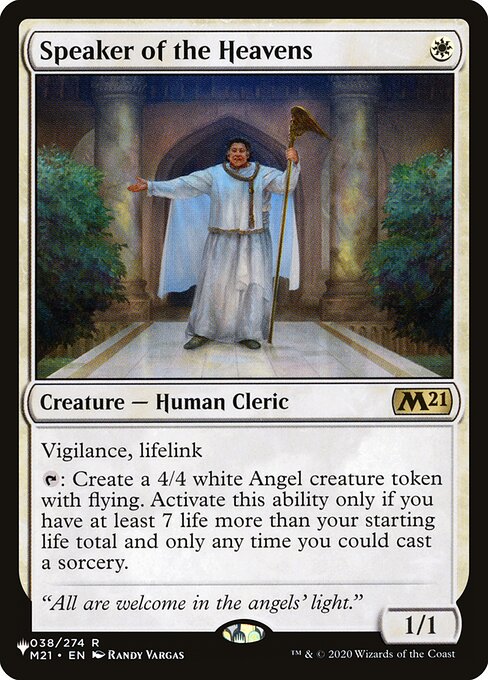 Speaker of the Heavens - The List - M21-38