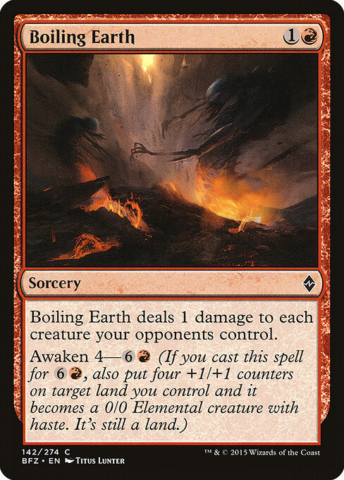 Boiling Earth - Battle for Zendikar - 142