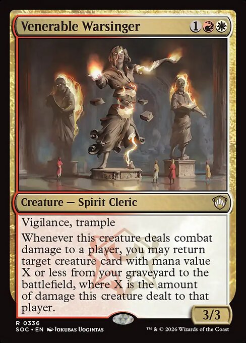 Venerable Warsinger - Secrets of Strixhaven Commander - 336