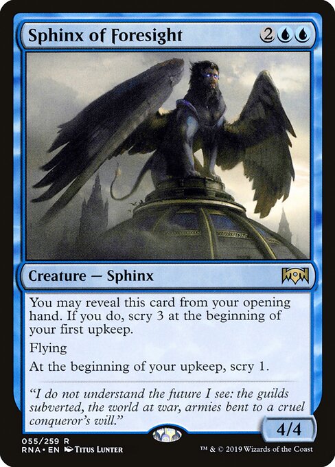 Sphinx of Foresight - Ravnica Allegiance - 55
