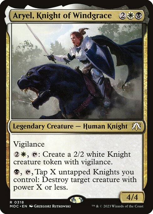 Aryel, Knight of Windgrace - March of the Machine Commander - 318