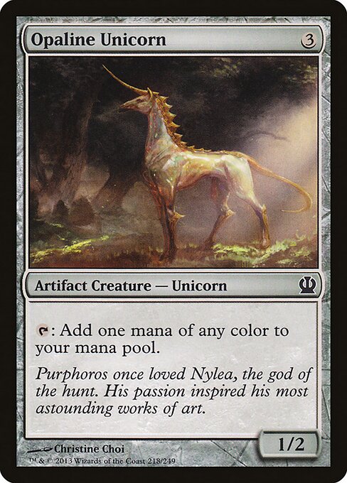 Opaline Unicorn - Theros - 218