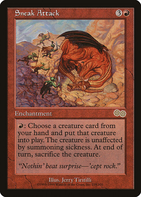 Sneak Attack - Urza's Saga - 218