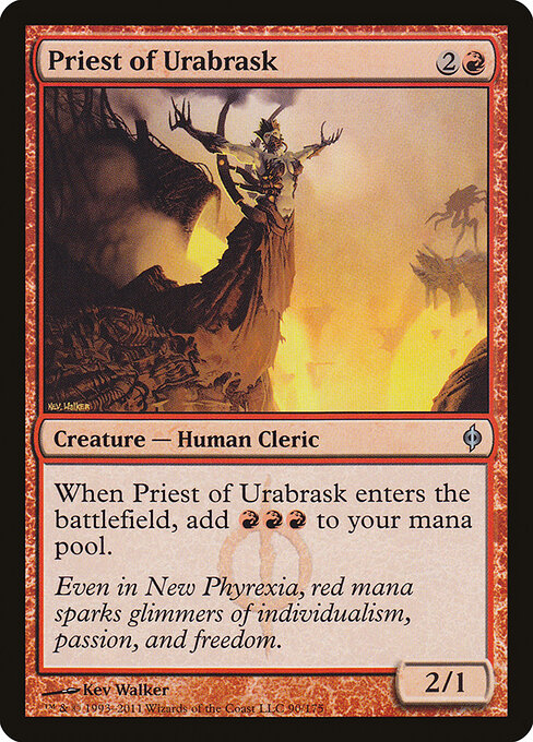 Priest of Urabrask - New Phyrexia - 90