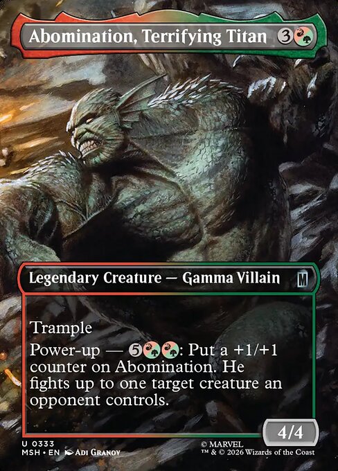 Abomination, Terrifying Titan - Marvel Super Heroes - 333