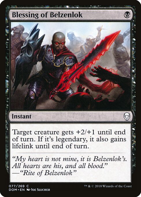 Blessing of Belzenlok - Dominaria - 77