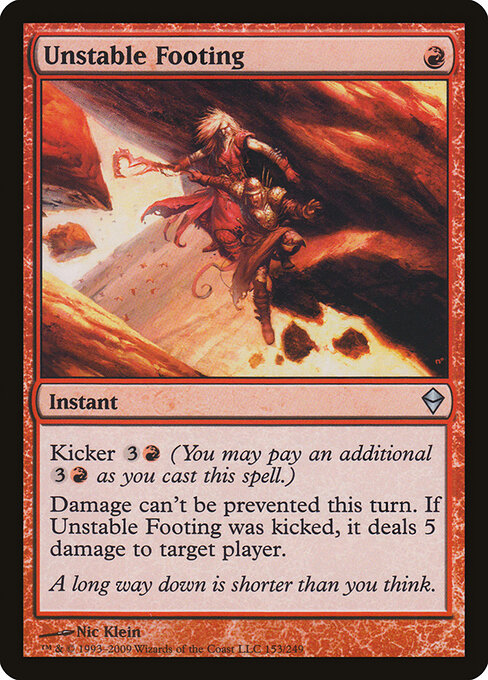Unstable Footing - Zendikar - 153