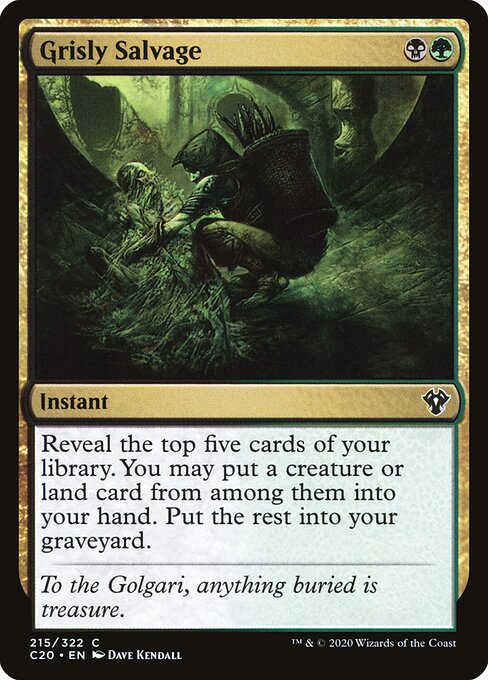Grisly Salvage - Commander 2020 - 215