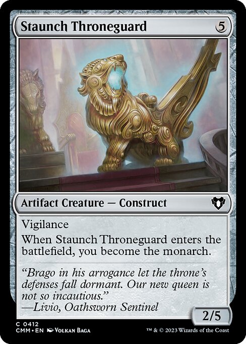 Staunch Throneguard - Commander Masters - 412